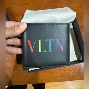SOLD!! Valentino Graphic Mens Bifold Wallet